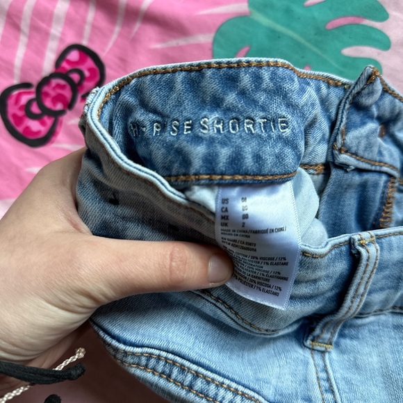 High Rise Jean Shorts - Picture 3 of 3